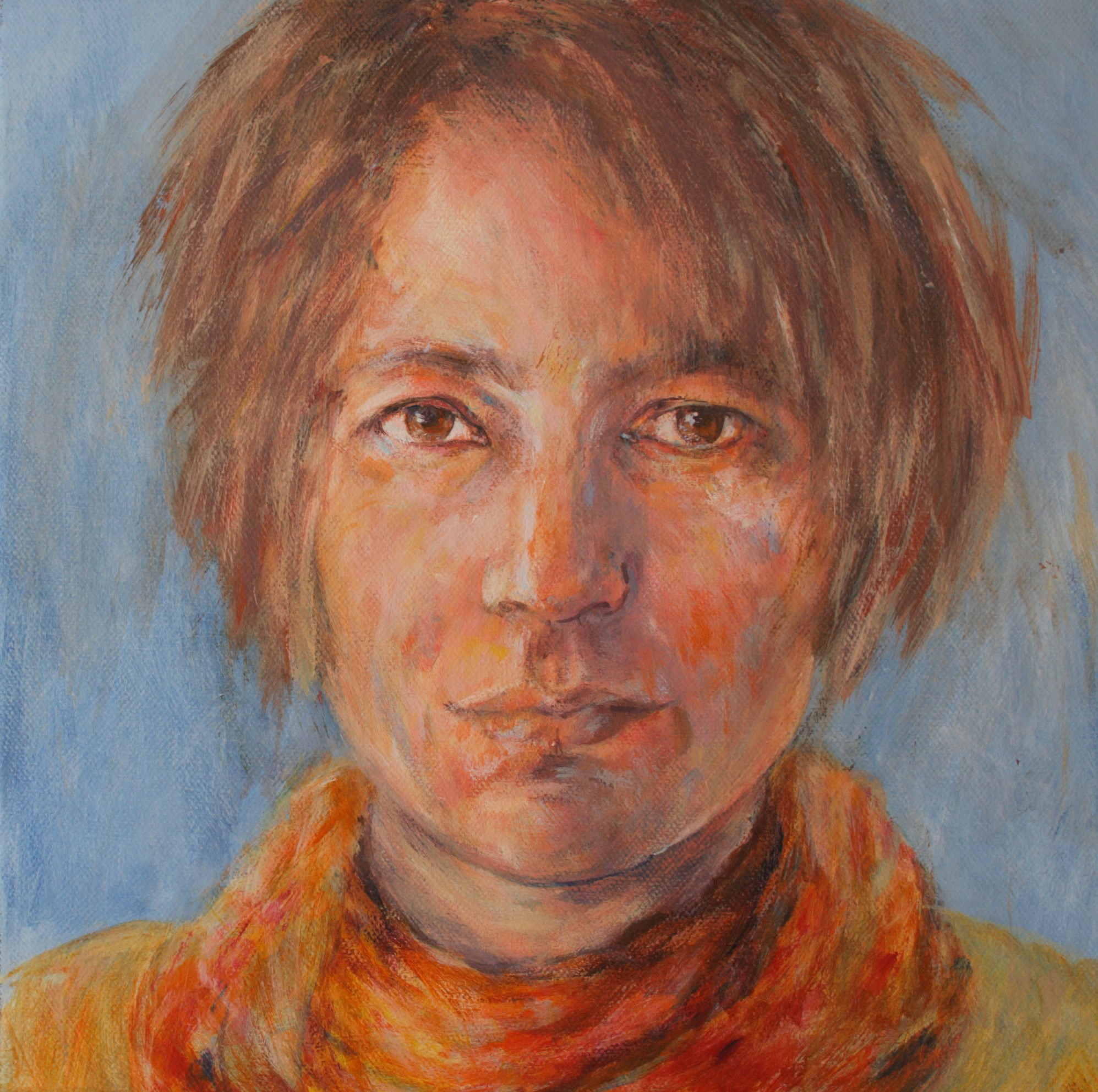 Monika Strugarek schilderij, Monika, acryl, 30x30